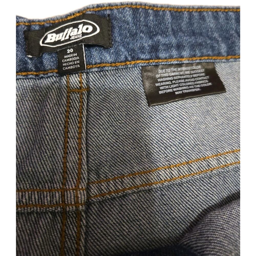 Buffalo Jeans Women's Wide Leg Belted Jeans Dark Wash Size 20 NWT - Picture 3 of 5
